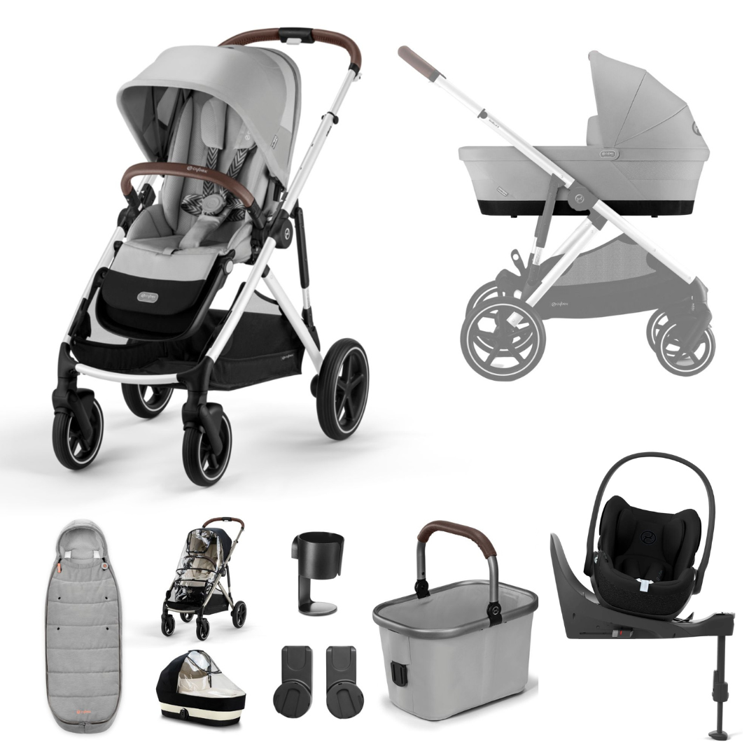 Cybex Gazelle S + Cloud T Luxury Bundle - Stone Grey