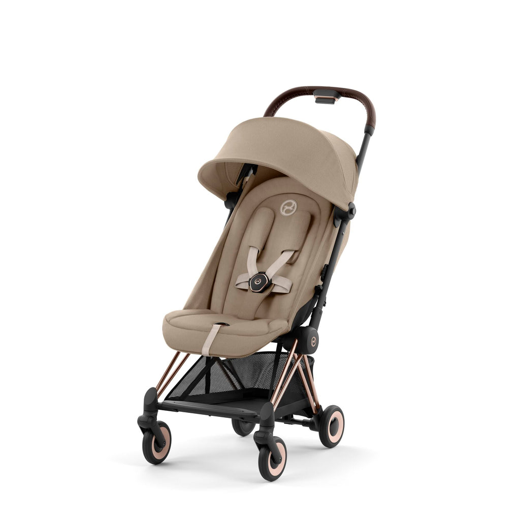 Cybex Coya Compact Stroller 2023 - Rose Gold, Cozy Beige