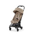 Cybex Coya Compact Stroller 2023 - Matt Black, Cozy Beige