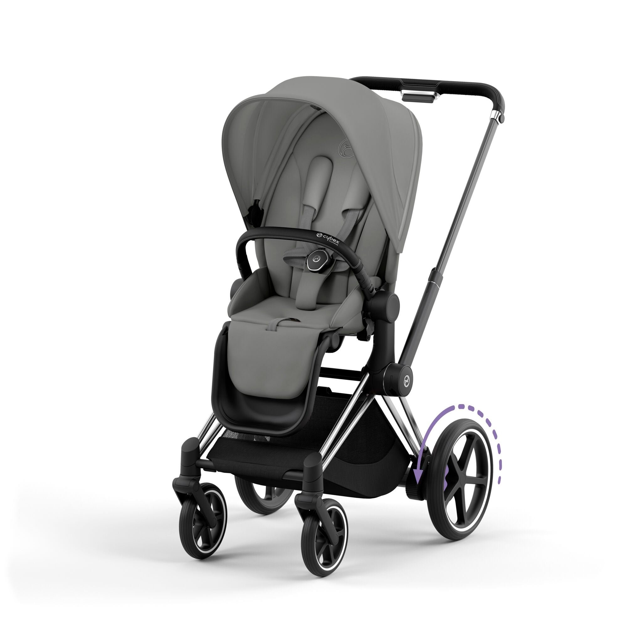 Cybex e-Priam Pushchair - Mirage Grey (2023)