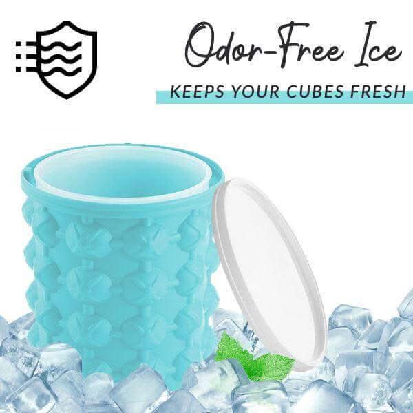 IceCube Maker - Space-saving 2-in-1 silicone ice cube tray with cooling function