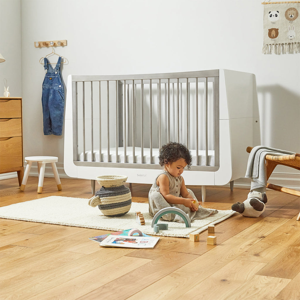 SnuzKot Skandi Cot Bed - The Natural Edit Silver Birch
