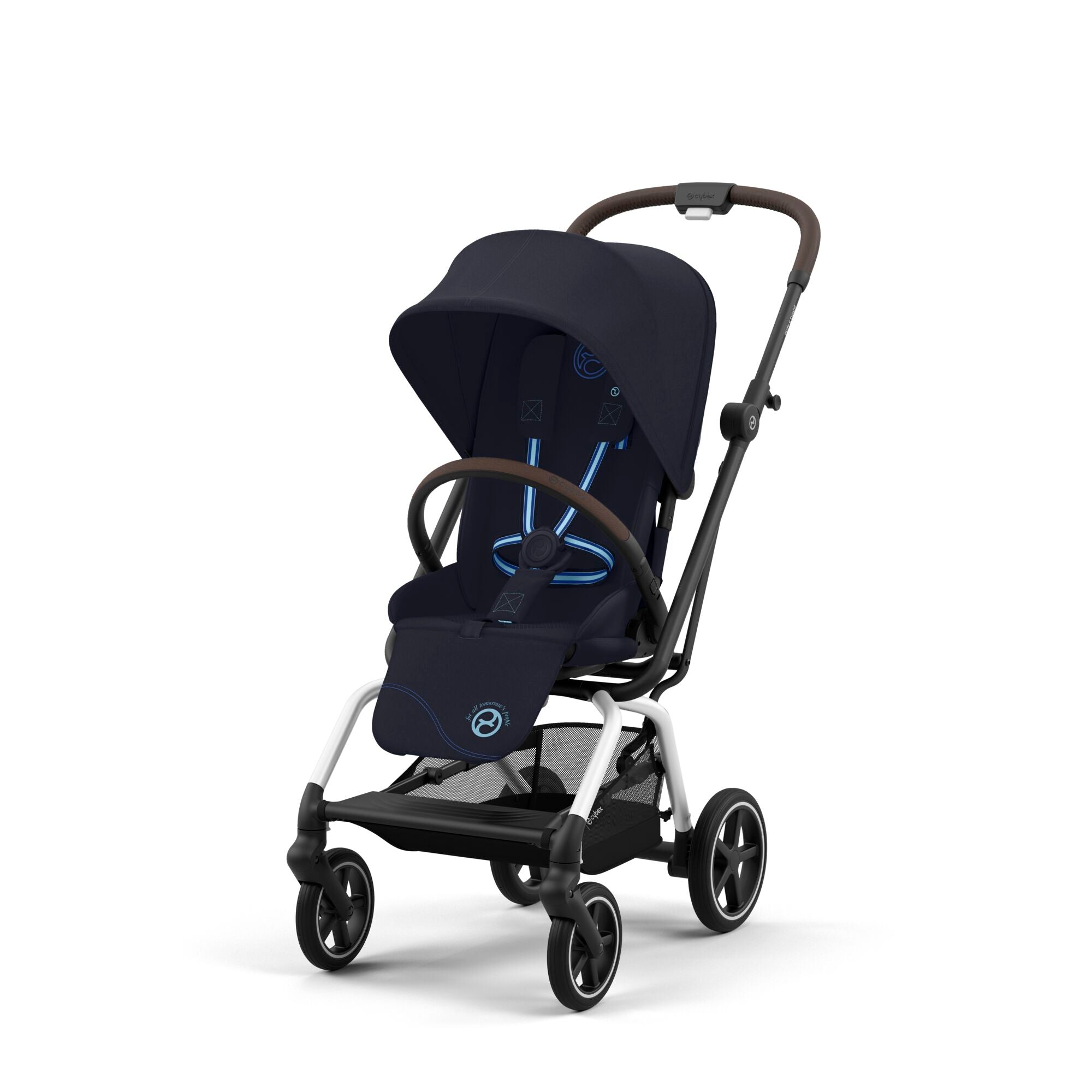 Cybex Eezy S Twist+ 2  Stroller | Dark Blue on Silver
