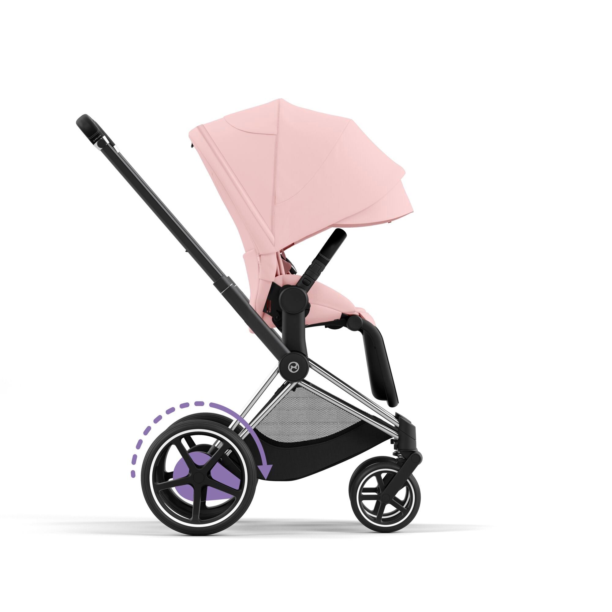 Cybex e-Priam Pushchair - Peach Pink (2023)