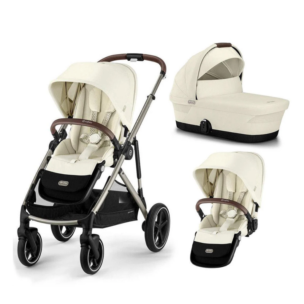 Cybex Gazelle S Double Pushchair (2023) - Seashell Beige - Taupe