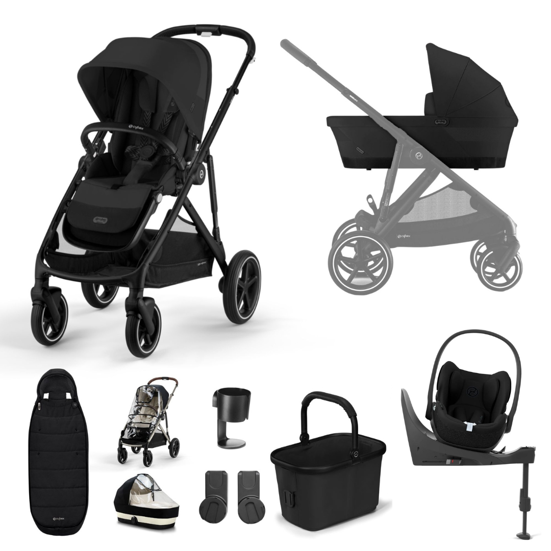 Cybex Gazelle S + Cloud T Luxury Bundle - Moon Black
