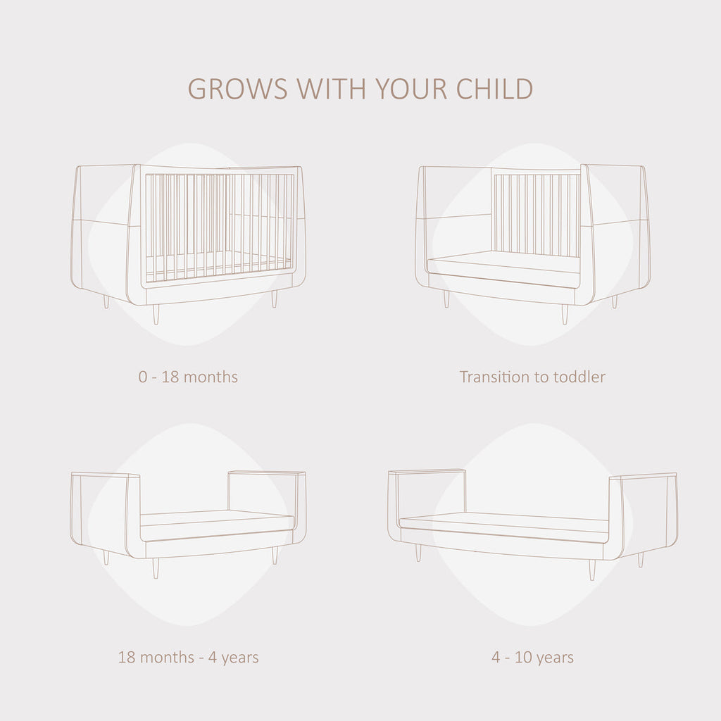 SnuzKot Skandi Cot Bed - The Natural Edit Ebony