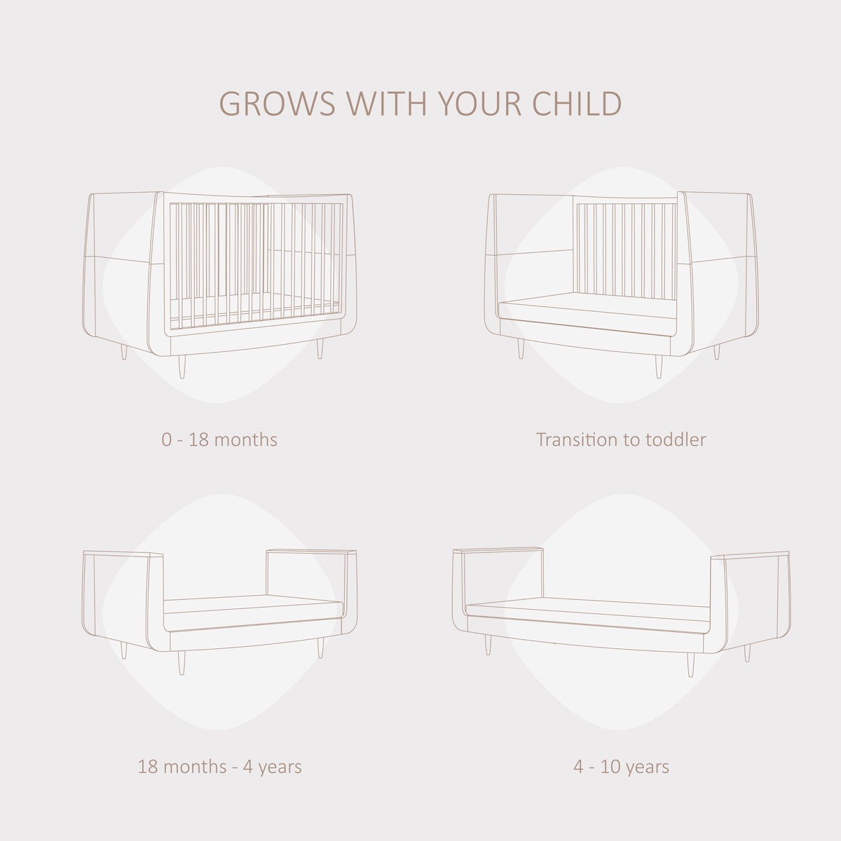 SnuzKot Skandi Cot Bed - The Natural Edit Ebony