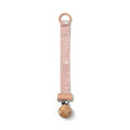 Elodie Soother Clip Wood - Monkey Sunrise Pink