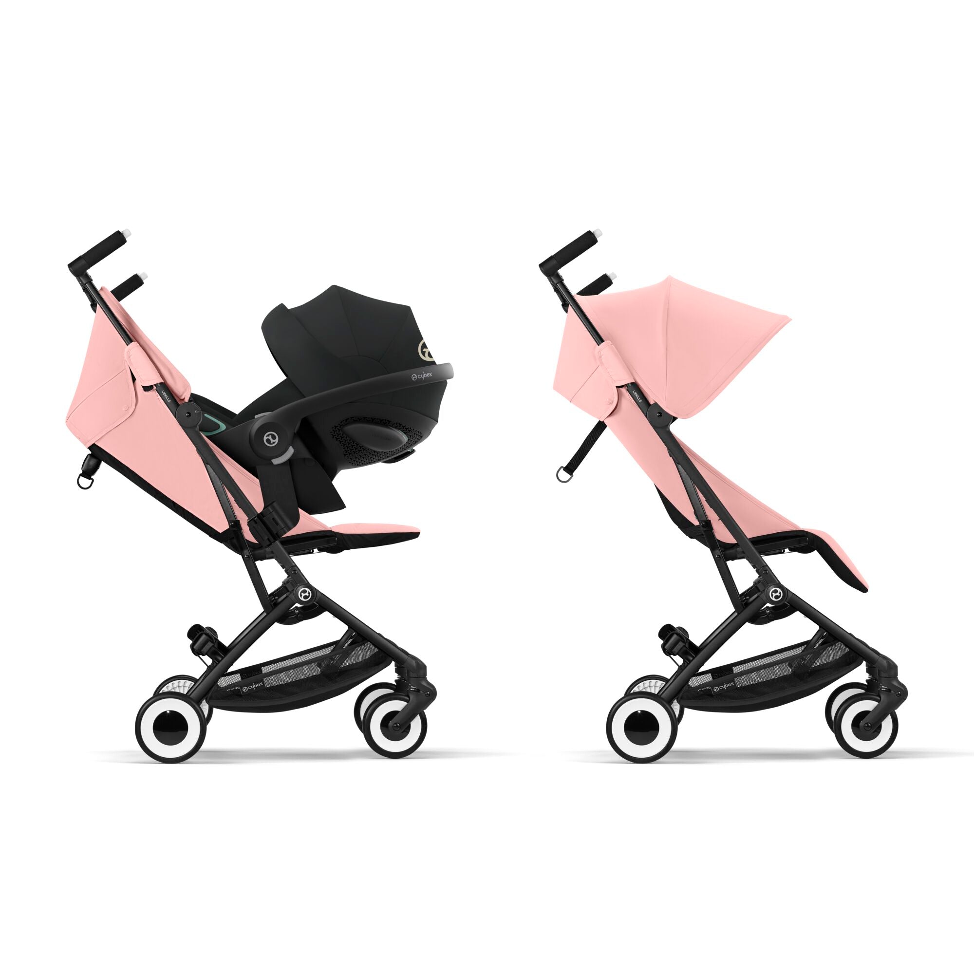 Cybex Eezy S Twist+ 2 Stroller | Candy Pink on Black