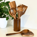 EcoTeak - Sustainable wooden cooking utensil set