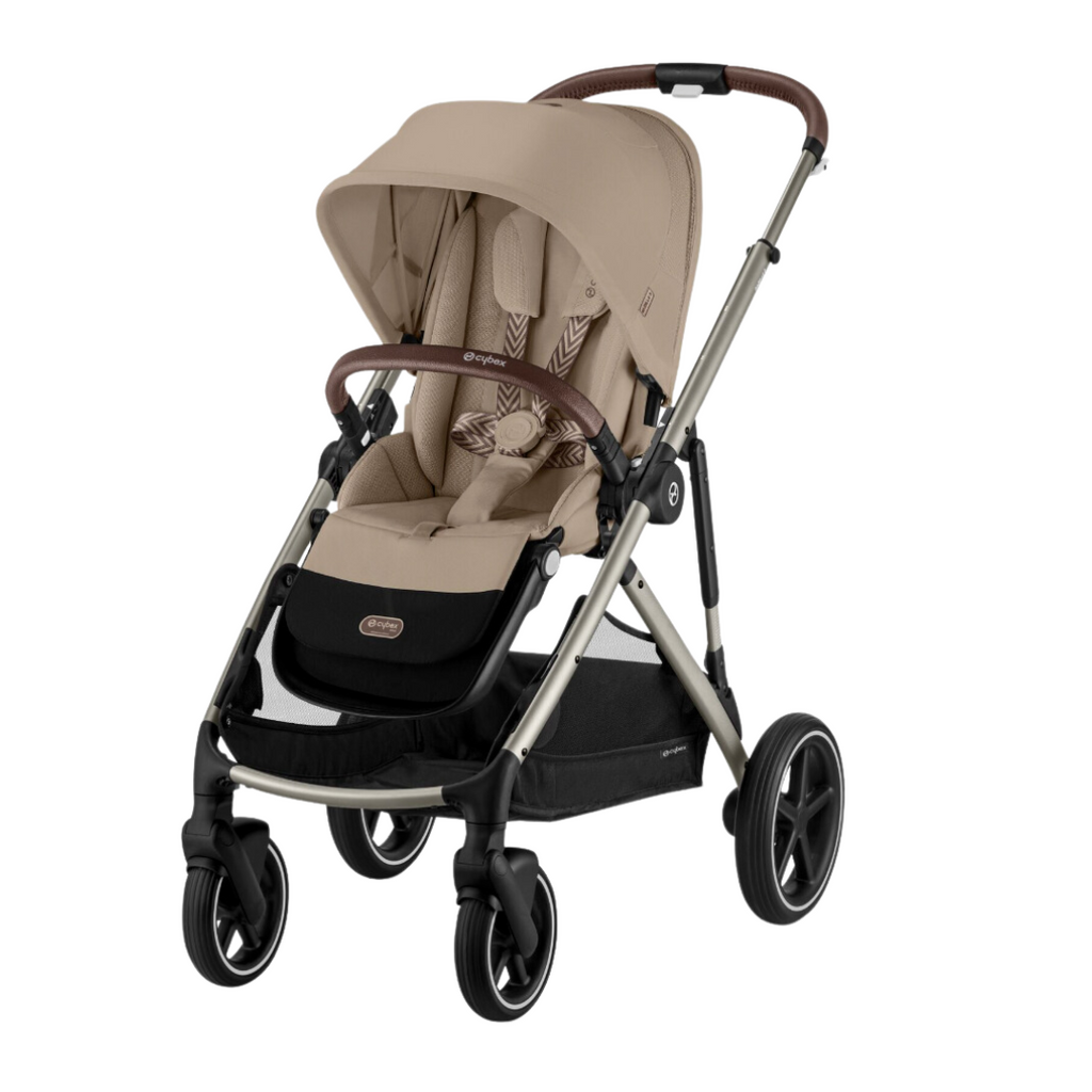 Cybex Gazelle S Double Pushchair  (2023) - Almond Beige | Taupe