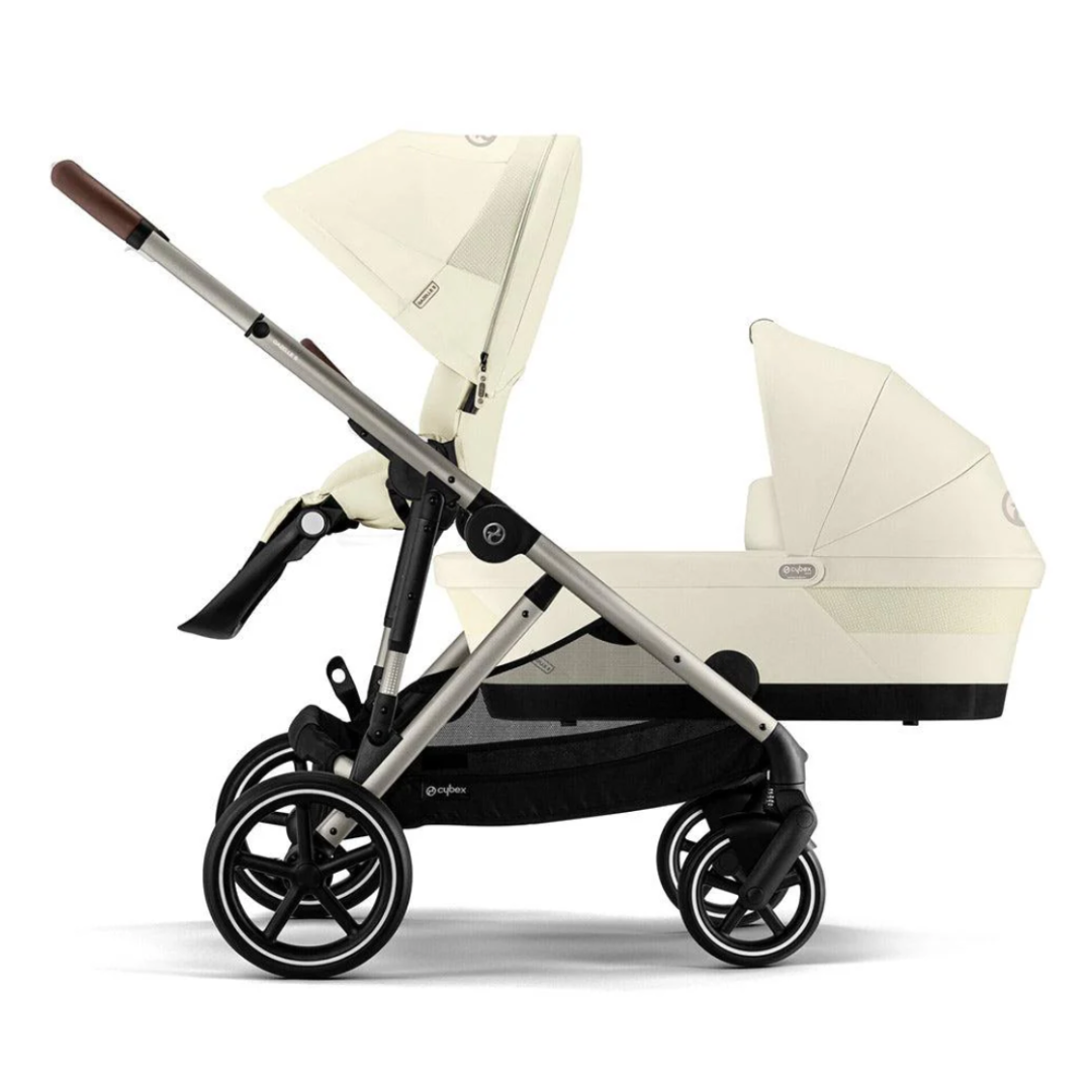 Cybex Gazelle S Double Pushchair (2023) - Seashell Beige - Taupe