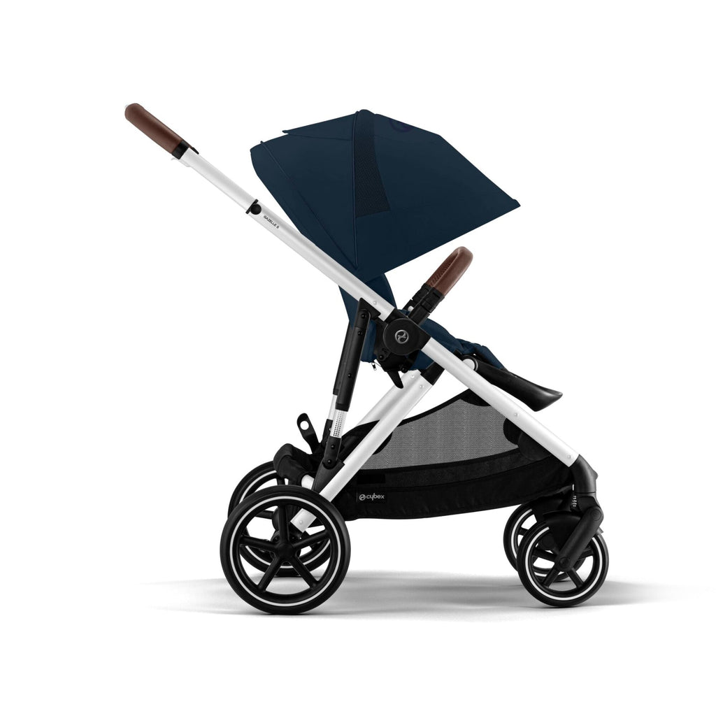 Cybex Gazelle S Double Pushchair (2023) - Ocean Blue - Silver