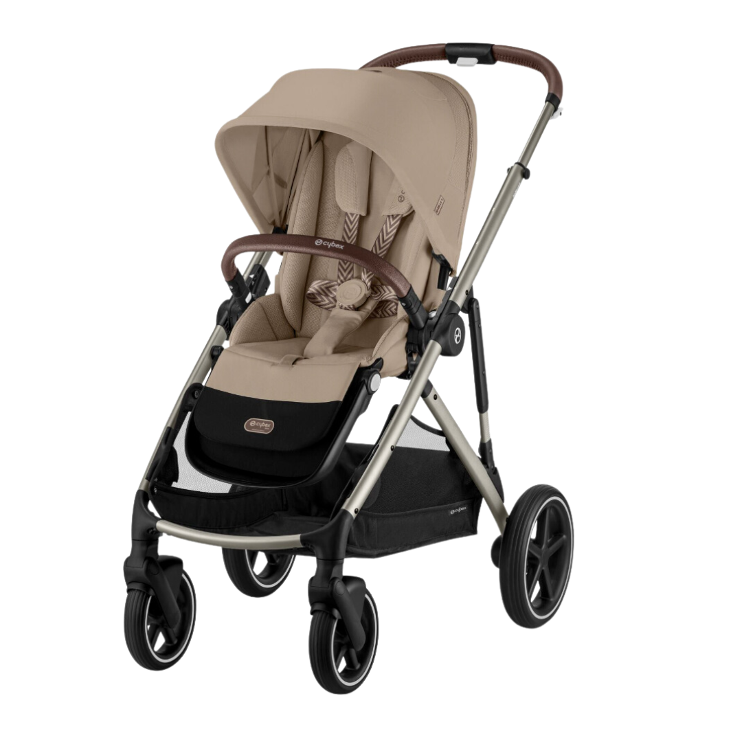 Cybex Gazelle S Pushchair & Cloud T Luxury Bundle  - Almond Beige | Taupe