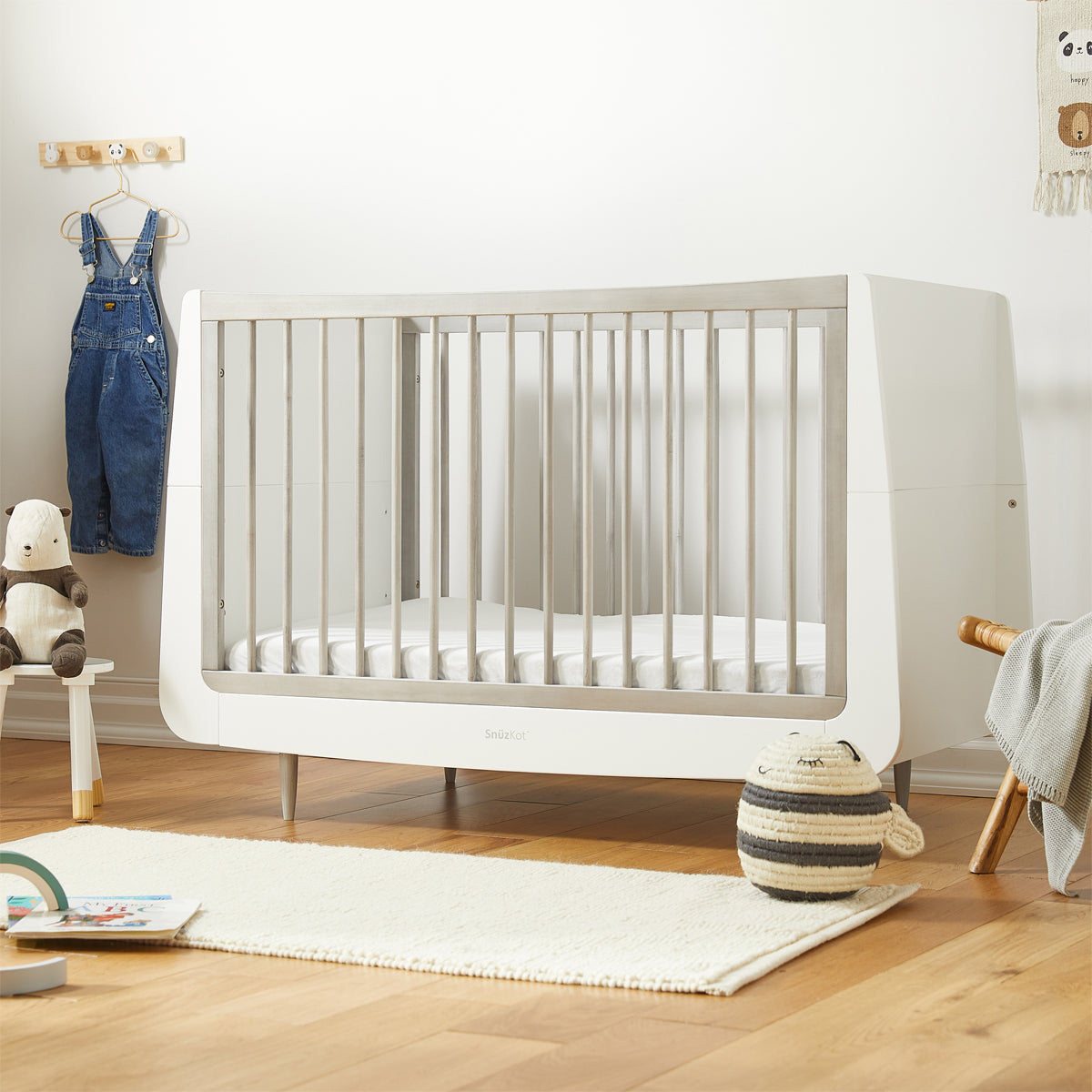 SnuzKot Skandi Cot Bed - The Natural Edit Silver Birch