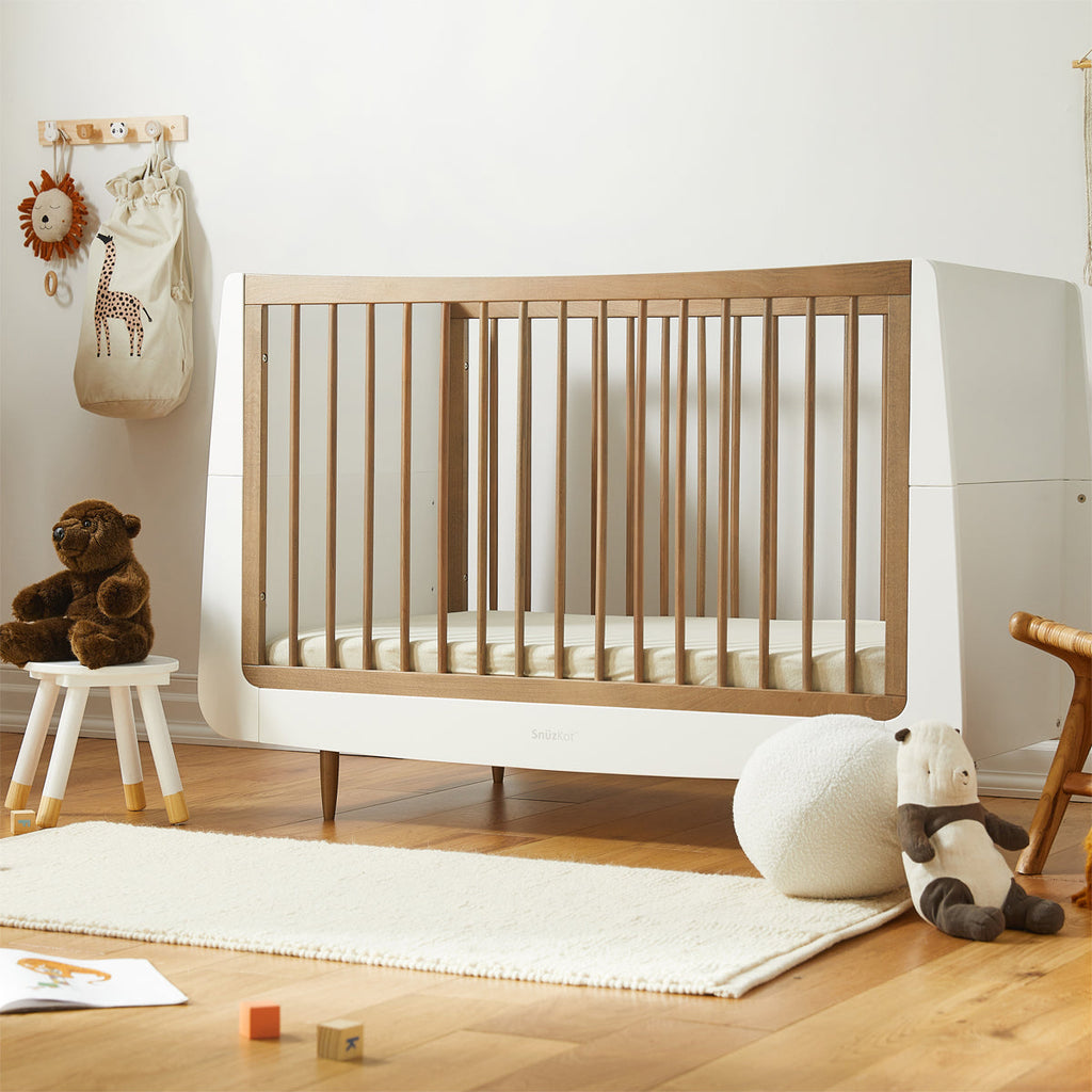SnuzKot Skandi Cot Bed - The Natural Edit Walnut