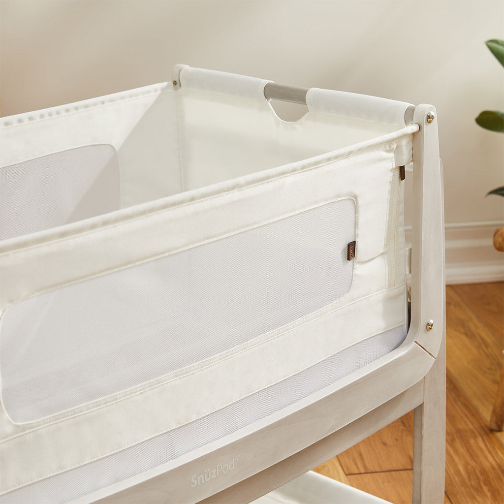 SnuzPod4 Bedside Crib - Natural Edit - Silver Birch