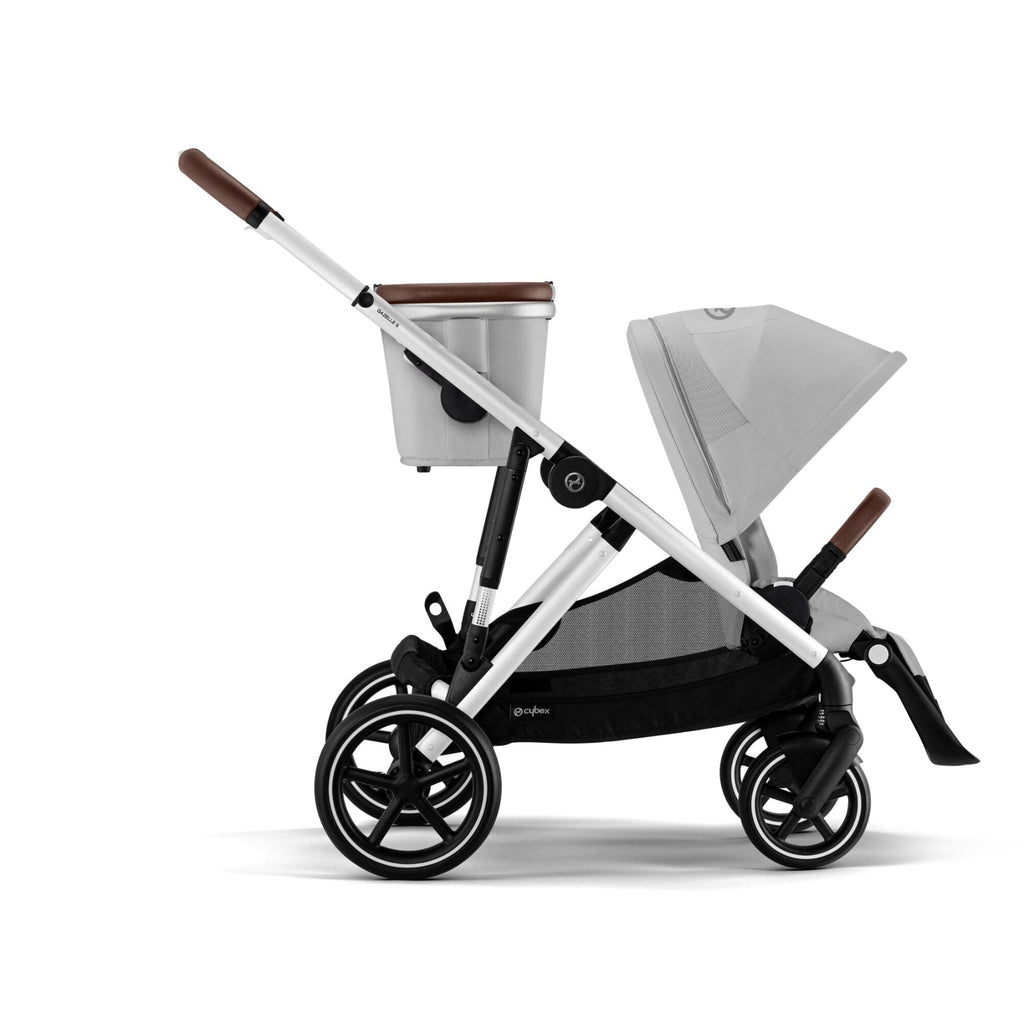 Cybex Gazelle S Double Pushchair (2023) - Lava Grey - Silver