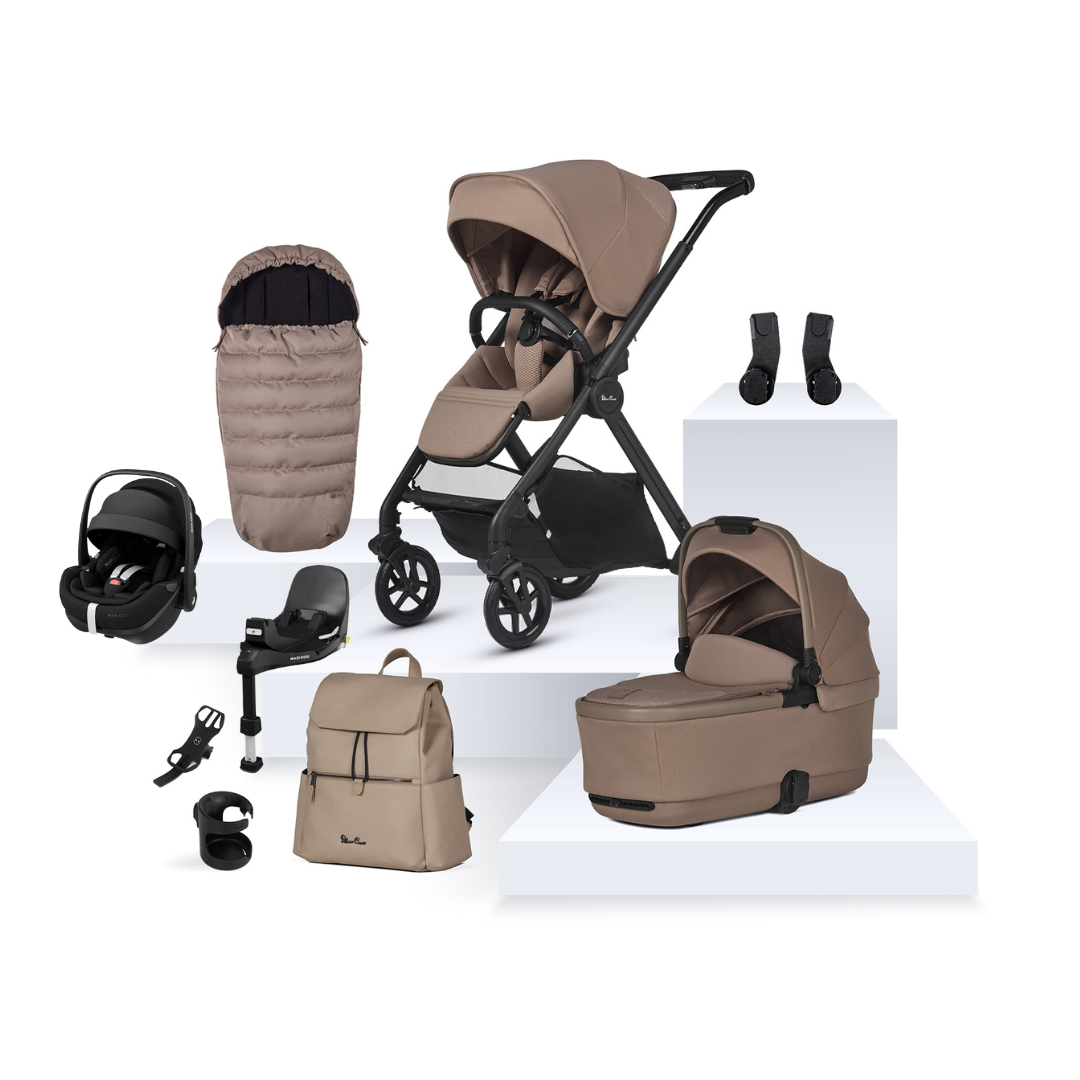 Silver Cross Reef 2 Pushchair Ultimate Maxi-Cosi Pebble 360 Pro2 Bundle | Mocha