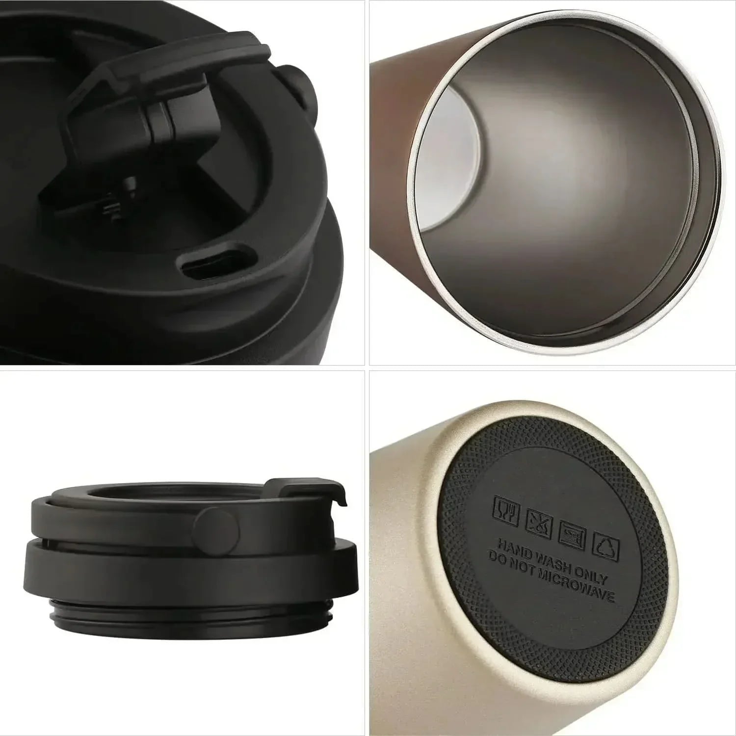 Thermasip - Insulated stainless steel travel mug | 500 ml leak-proof & double-walled