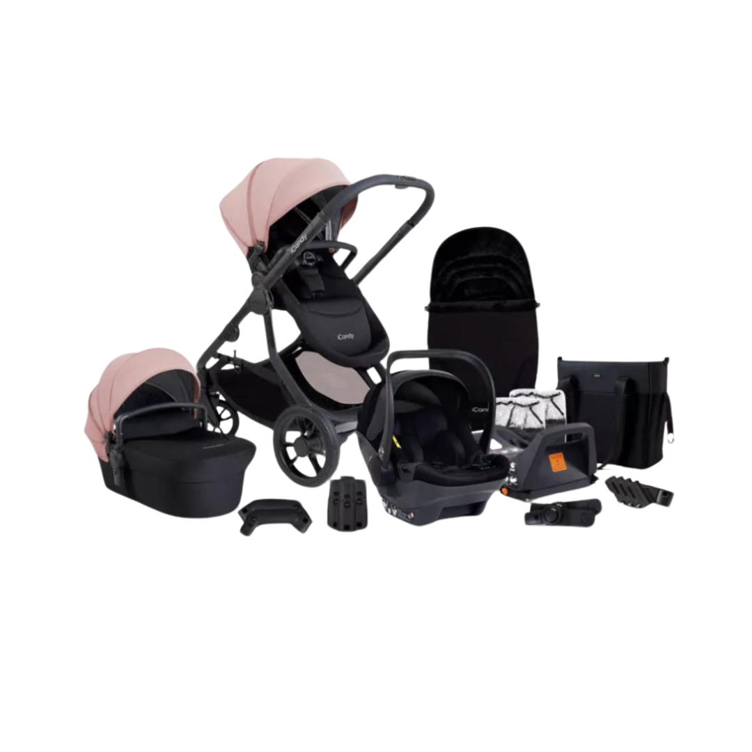 iCandy Orange 4 Pushchair Travel System | Rose on Black