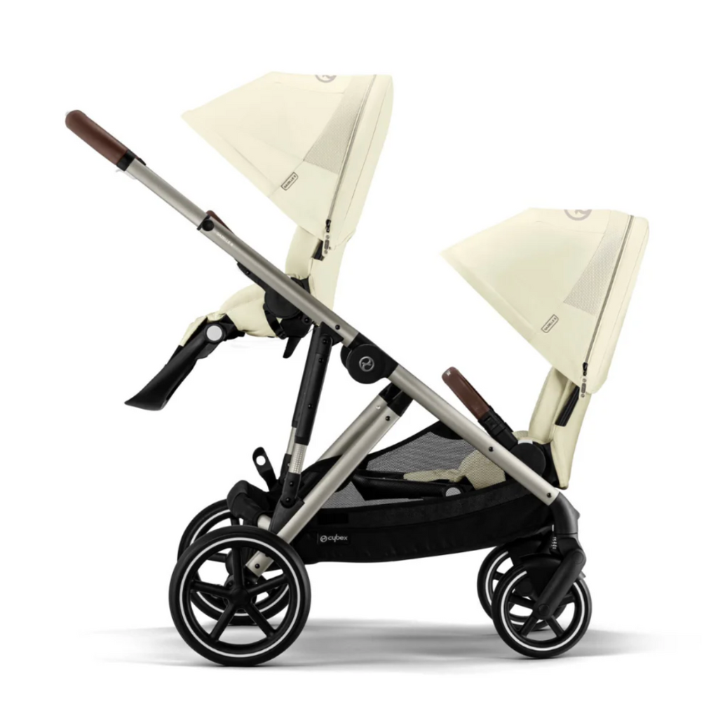 Cybex Gazelle S Double Pushchair (2023) - Seashell Beige - Taupe