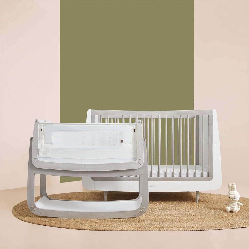 SnuzPod4 Bedside Crib - Natural Edit - Silver Birch