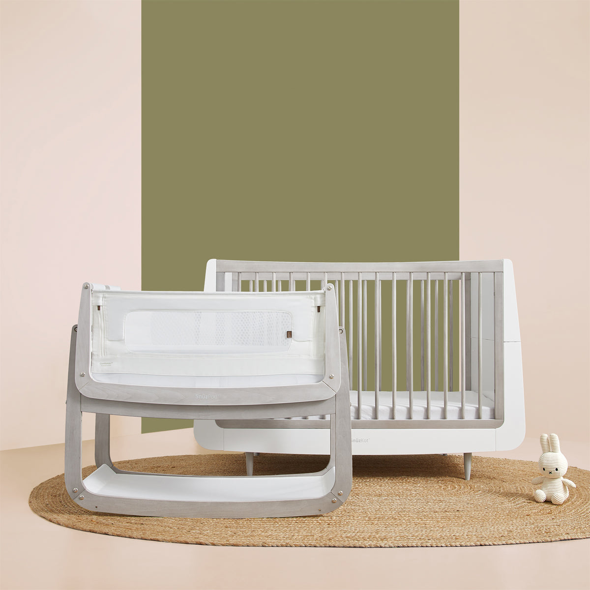 SnuzPod4 Bedside Crib - Natural Edit - Silver Birch