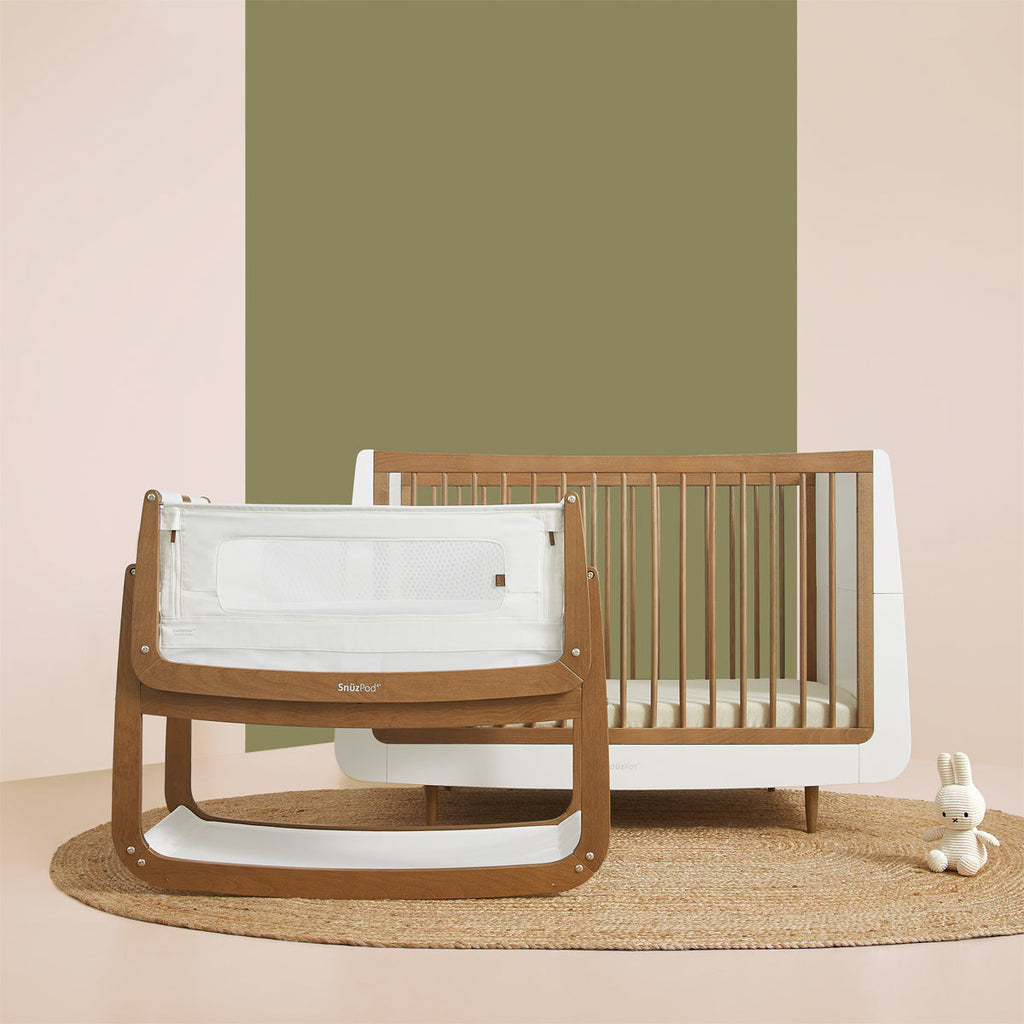 SnuzKot Skandi Cot Bed - The Natural Edit Walnut