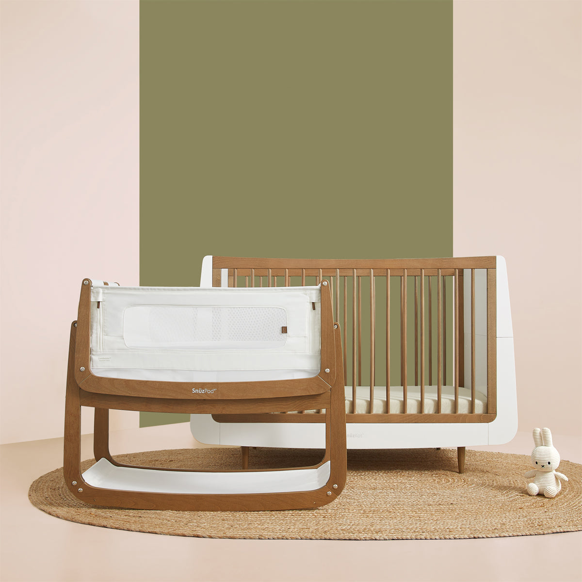 SnuzKot Skandi Cot Bed - The Natural Edit Walnut