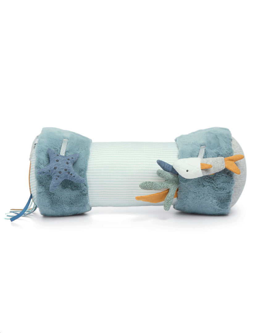 Mamas and Papas Welcome to the World Under the Sea Tummy Time Roll - Blue