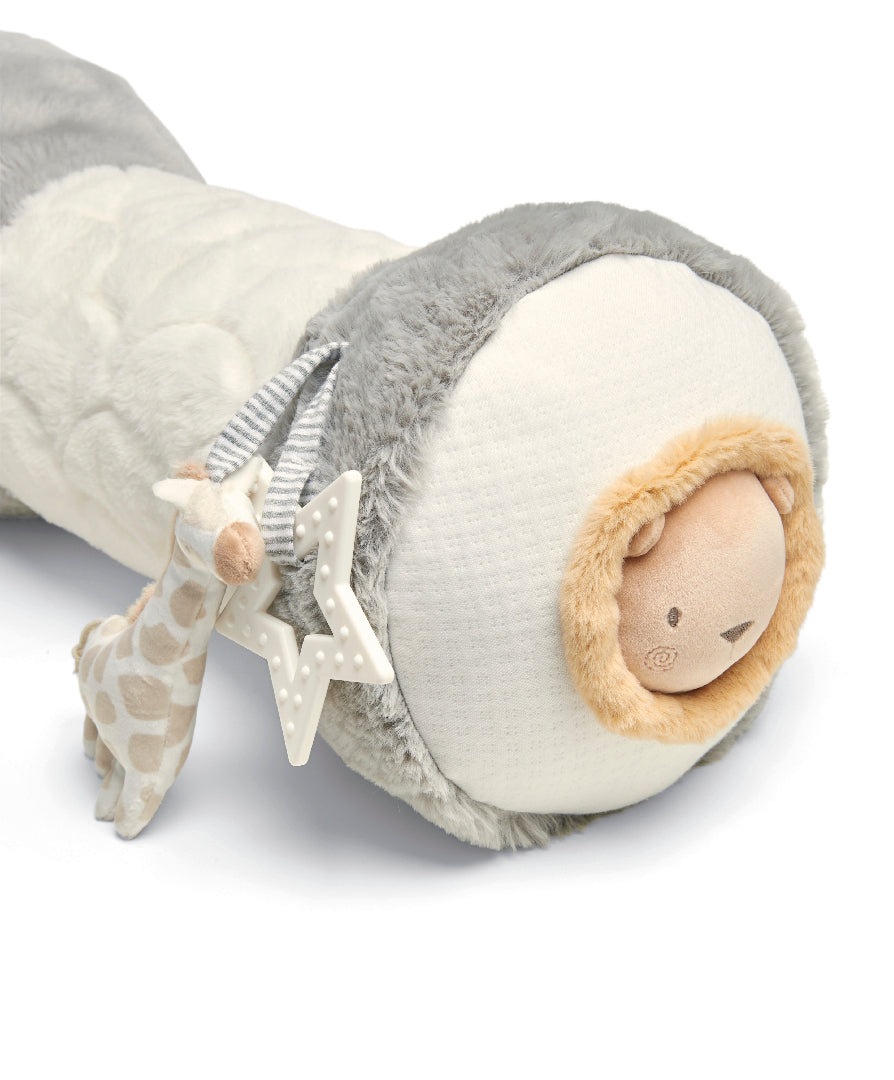 Mamas and Papas Welcome to the World Bunny Tummy Time Roll - Grey