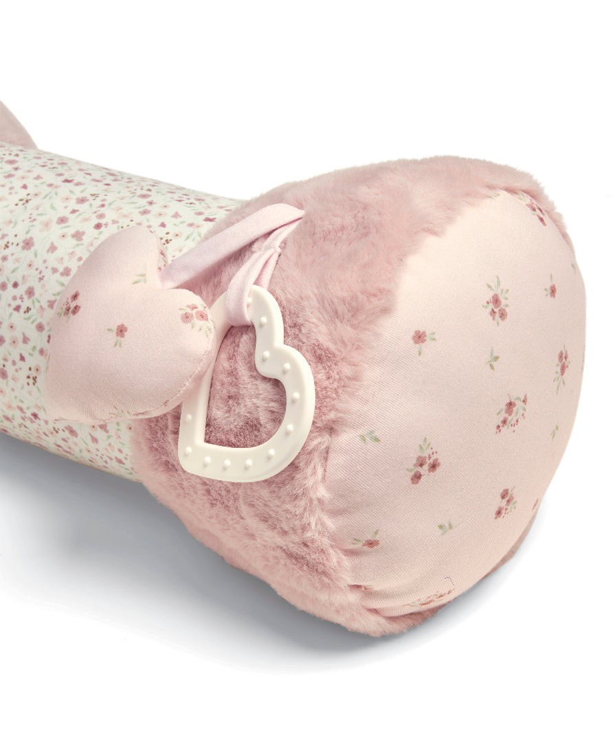 Mamas and Papas Welcome to the World Bunny Tummy Time Roll - Pink