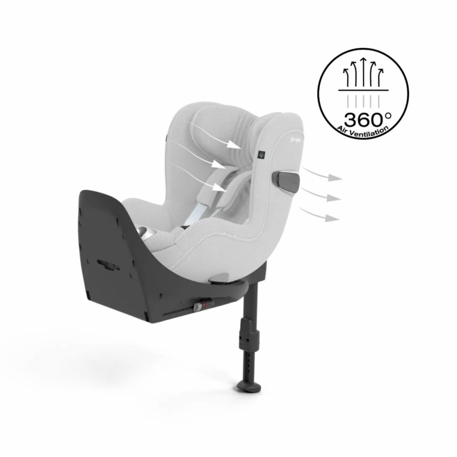 Cybex Sirona T i-Size Plus Car Seat - Platinum White