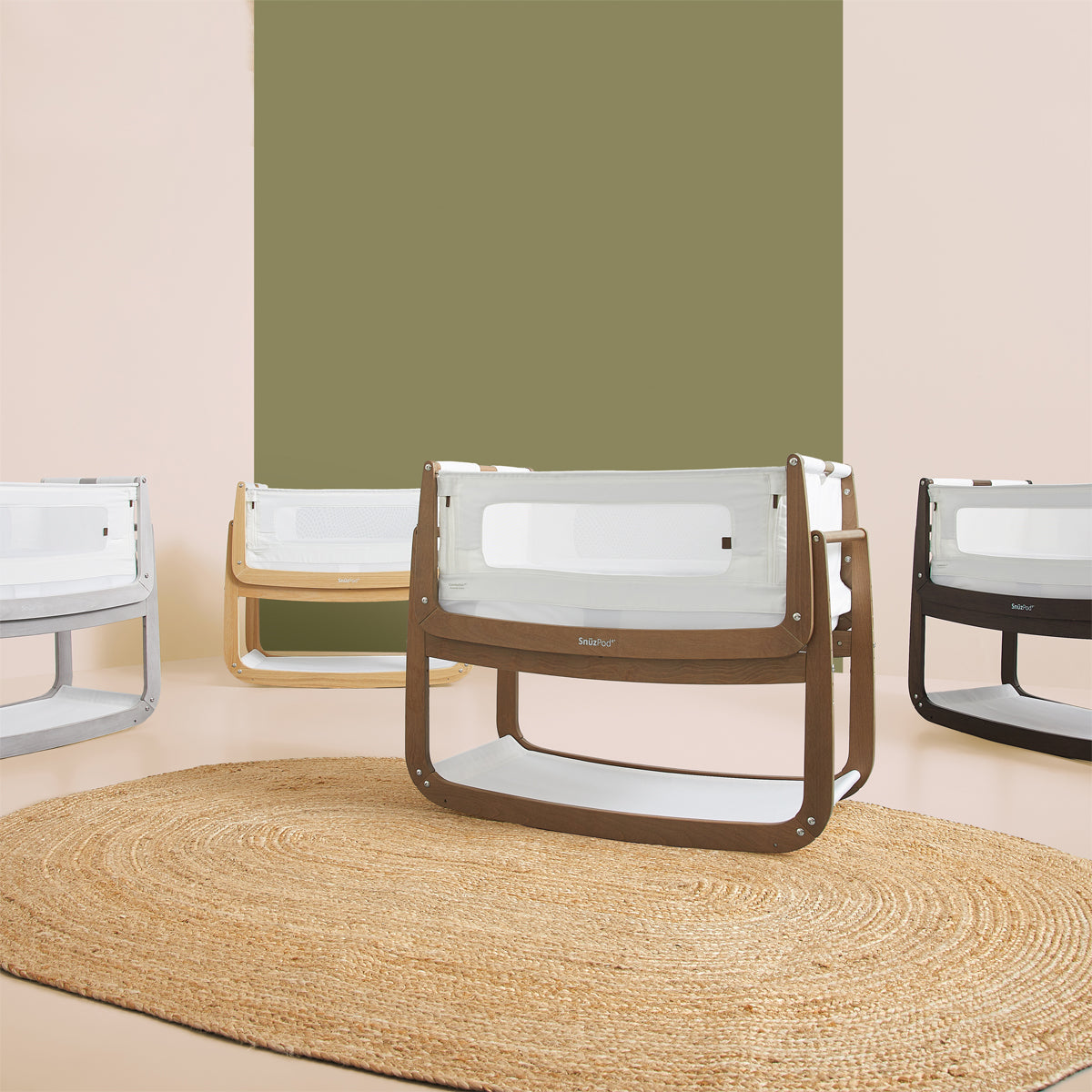 SnuzPod4 Bedside Crib - Natural Edit - Silver Birch