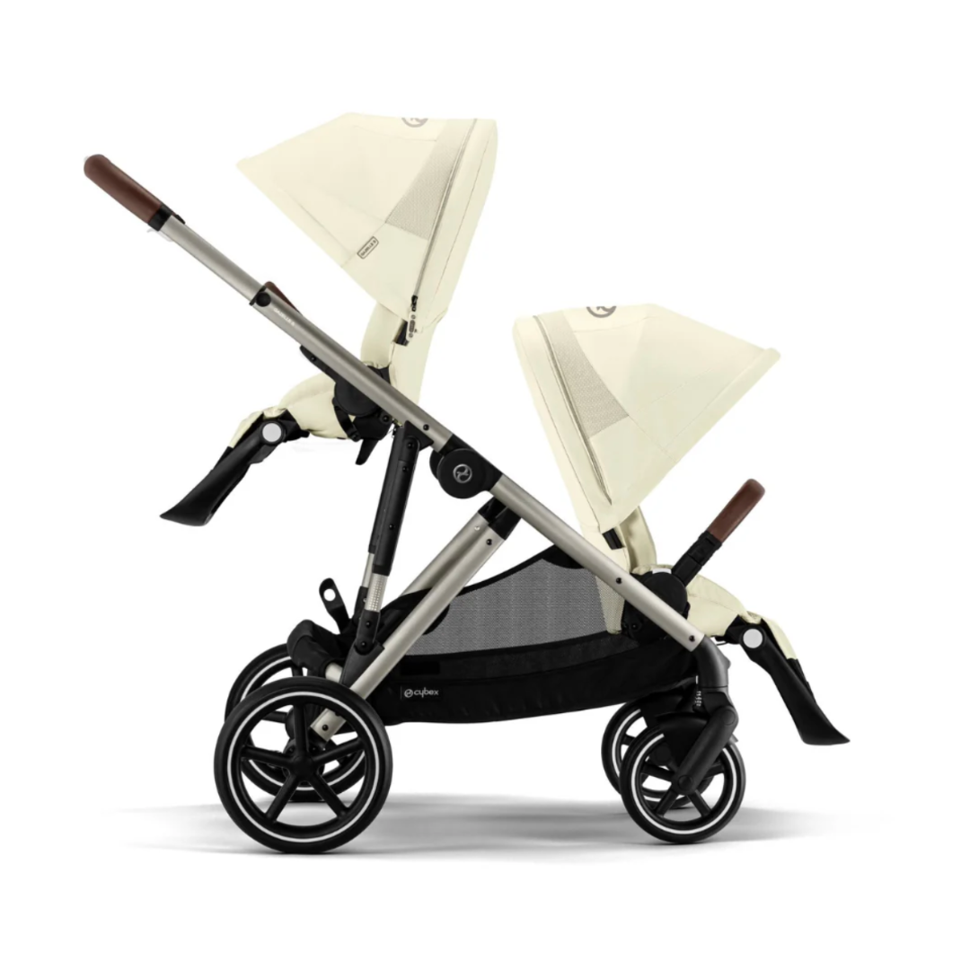 Cybex Gazelle S Double Pushchair (2023) - Seashell Beige - Taupe