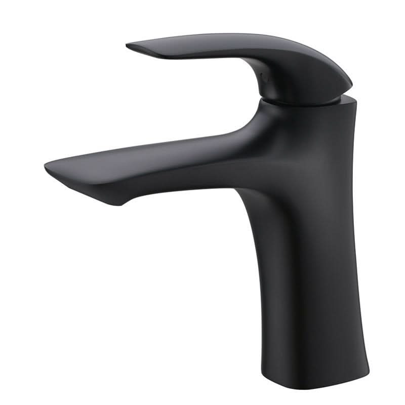 BRASSLINE Basin Tap - Modern single-hole brass basin tap with antique black finish