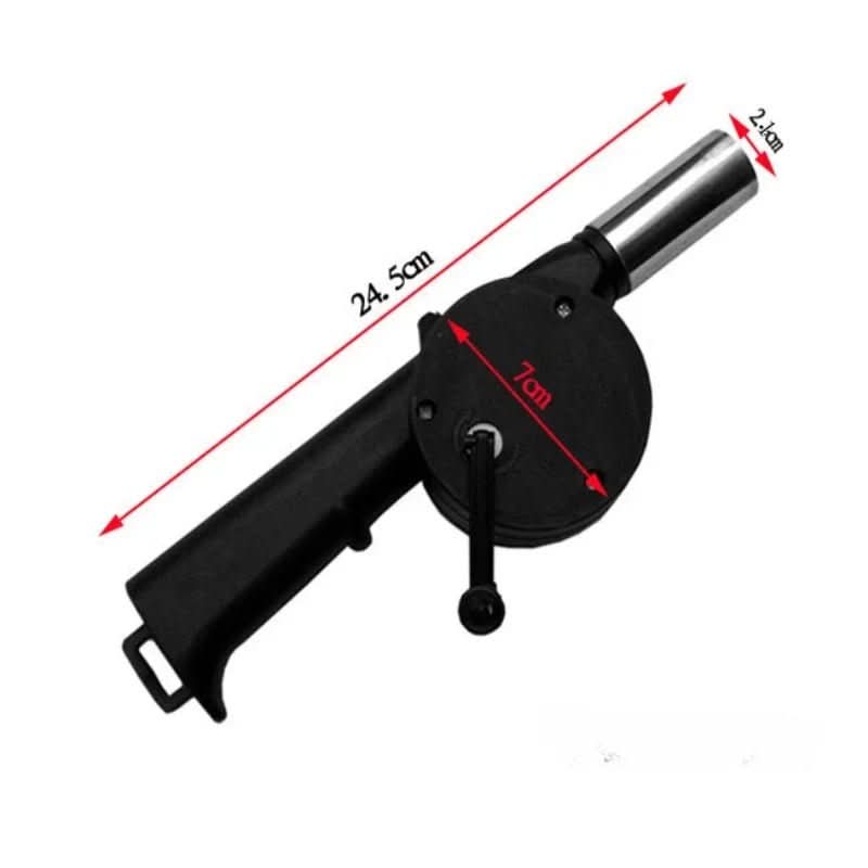BBQ AirBlower - Hand-operated barbecue fan for effortless charcoal lighting