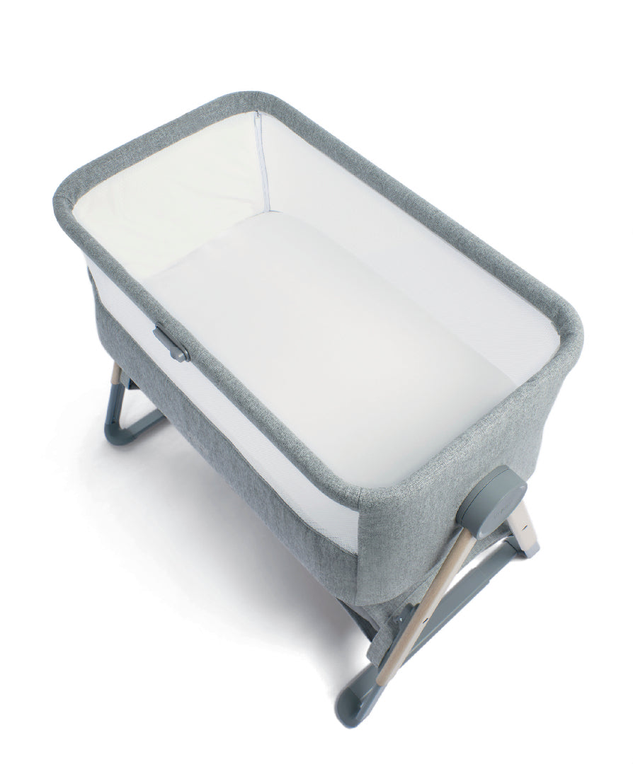 Mamas & Papas Lua Bedside Crib - Grey