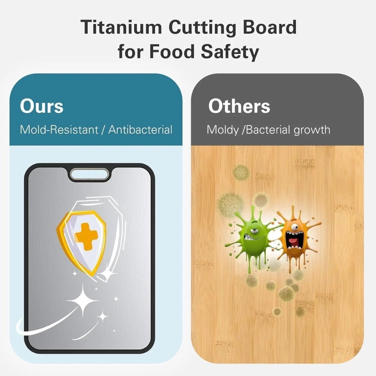 NOBLE CUT Titan Cutting Board – Double-Sided, Non-Slip Prep Surface