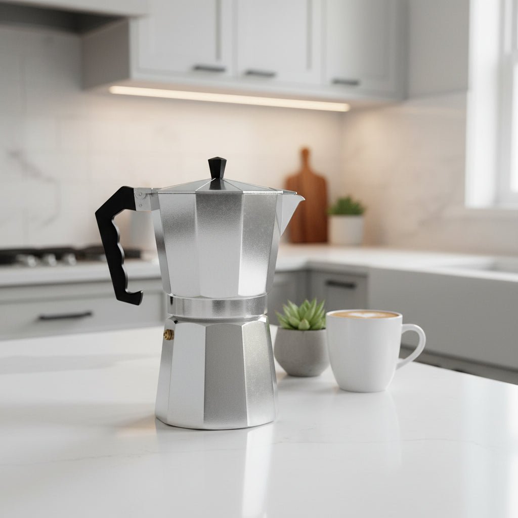 CAFÉPRO – Portable Italian Aluminum Espresso Maker for Intense Aroma