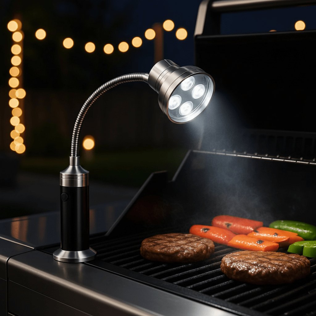 FLAMELITE – Compact magnetic grill light with ultra-strong brightness