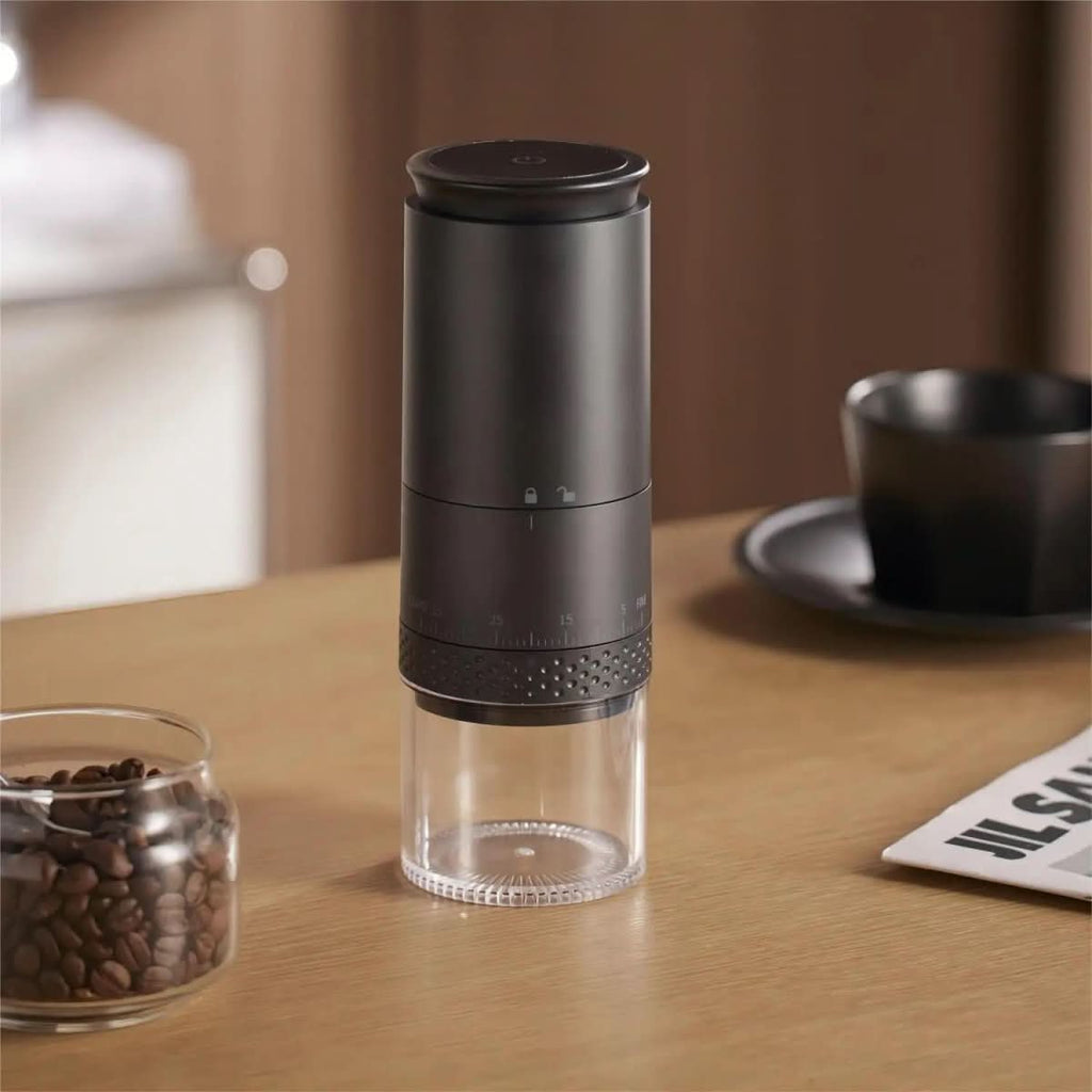 GrindPro – Electric Coffee Grinder with 38 Grinding Levels and USB-C Charging Function