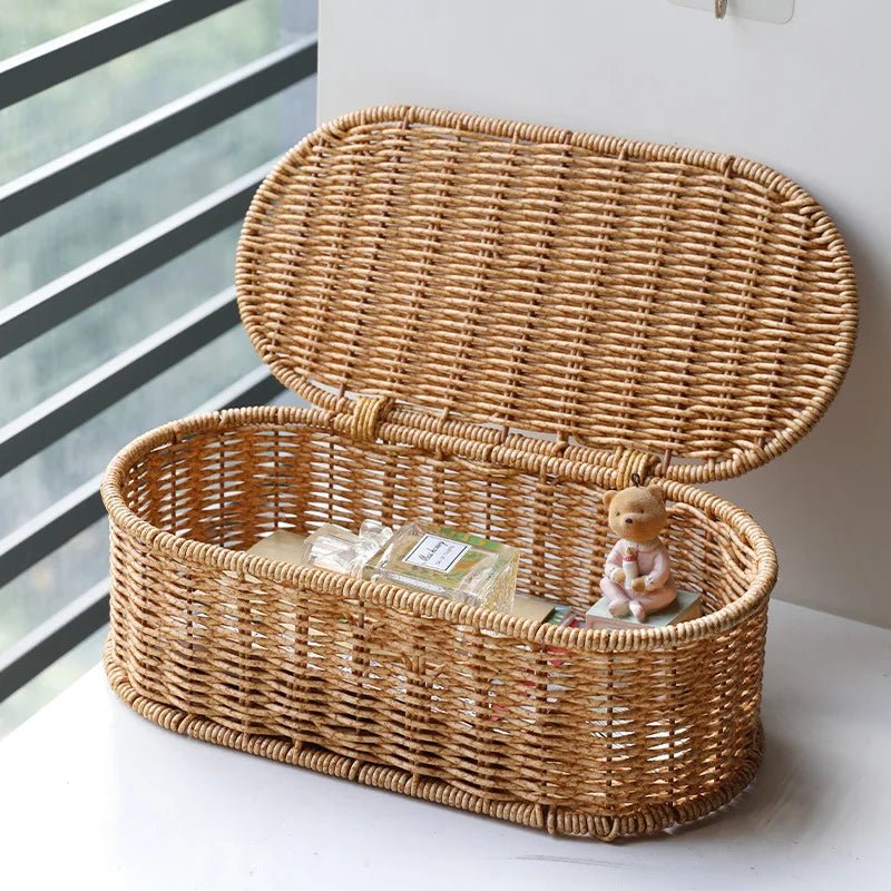 BOHOFLECHT – Woven Boho Storage Basket for Stylish Organization