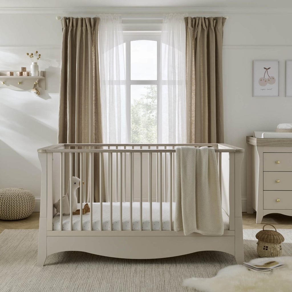 CuddleCo Clara 3 Piece Nursery Room Set - Cashmere/Ash