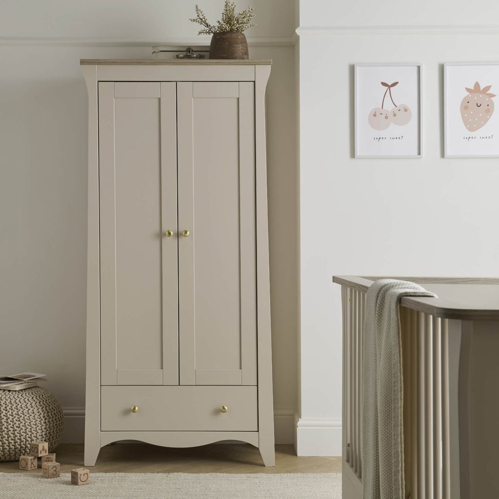 CuddleCo Clara 3 Piece Nursery Room Set - Cashmere/Ash