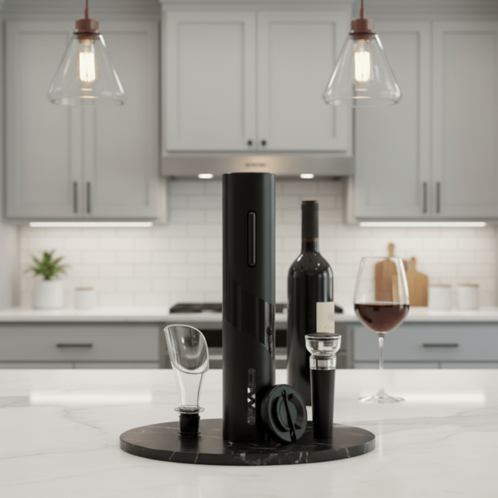 VINOMAX – 4-in-1 Intelligent Electric Corkscrew Set with Rechargeable Design