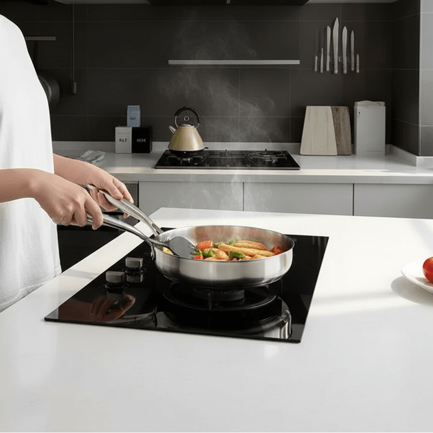 PUREGRID – 316 stainless steel non-stick pan for all modern cooktops