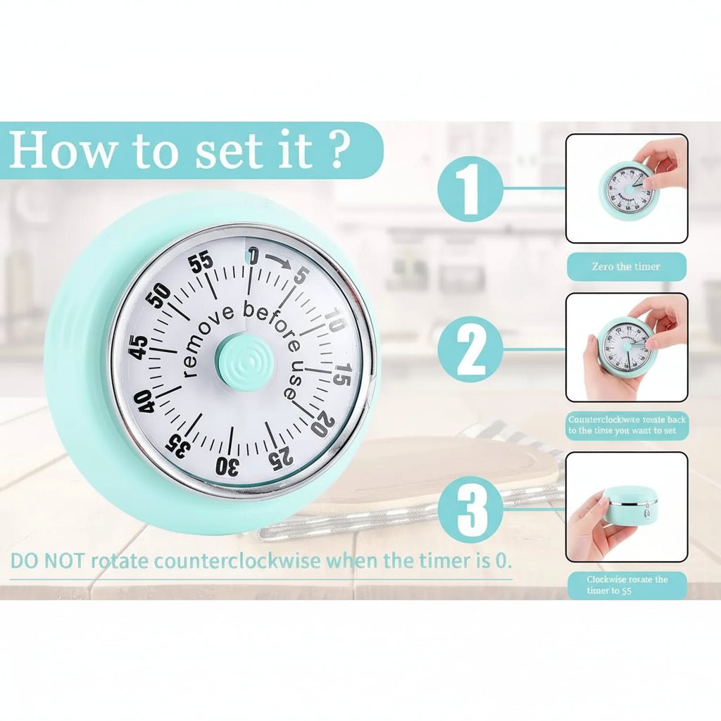 LOUDTIME – Magnetic timer with extra loud alarm and clear display